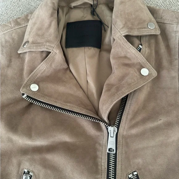 ALLSAINTS Dalby Moto Biker Suede jacket - Picture 4 of 11